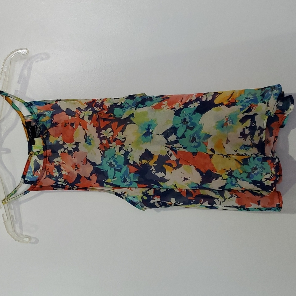Timing Small Flowy Multi colored Floral top